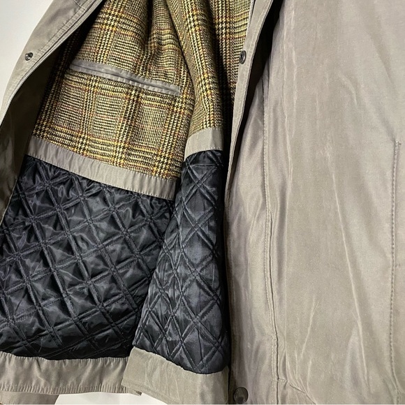 Michael Kors Jacket Coat Green brown Water Resistant Bomber Mens Size XL - Picture 8 of 11